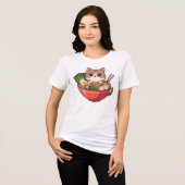 Cat Ramen T-Shirt (Voorkant volledig)