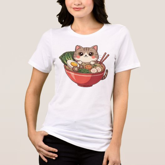 Cat Ramen T-Shirt (Voorkant)