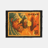 Cat Ramen Ufo Funny Japanese Anime Men Women Teens Fleece Deken (Voorkant (Horizontaal))