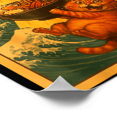 Cat Ramen Ufo Funny Japanese Anime Men Women Teens Poster (Hoek)