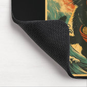 Cat Ramen Ufo Funny Japanese Anime Tee Men Women T Muismat (Hoek)