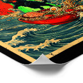 Cat Ramen Ufo Japanese Anime Graphic Tees Men Wome Poster (Hoek)