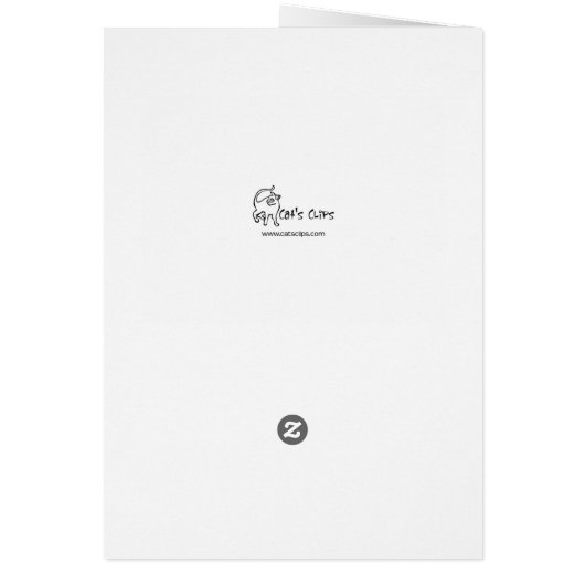 Cat Raven Moon Kaart (Achterkant)