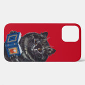 Cat Reading a Book, Louis Wain Case-Mate iPhone Case (Achterkant (horizontaal))