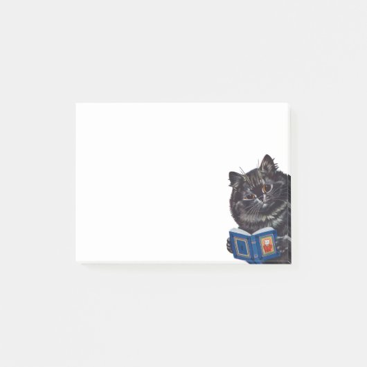 Cat Reading a Book, Louis Wain Post-it® Notes (Voorkant)