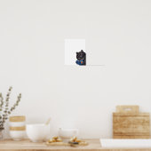 Cat Reading a Book, Louis Wain Poster (Keuken)