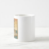 Cat Reading a Book Mug Koffiemok (Center)