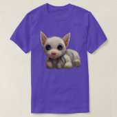 Cat Realistic Art Blue Eyes T-shirt (Design voorkant)
