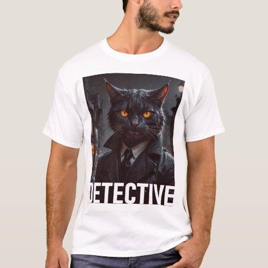 Cat rechercheur t-shirt (Voorkant)