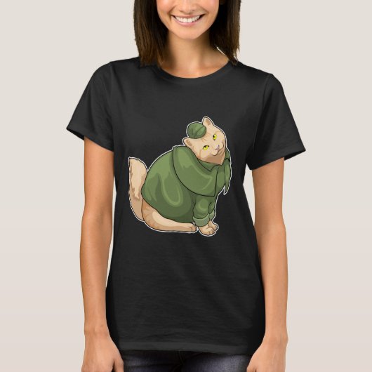 Cat rechercheur t-shirt (Voorkant)