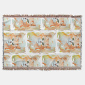 Cat Red Magic Humor Waterverf Mystic Deken (Voorkant)