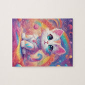 Cat. regenboogstaart legpuzzel (Horizontaal)