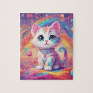 Cat. regenboogstaart legpuzzel