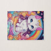 Cat. regenboogstaart legpuzzel (Horizontaal)