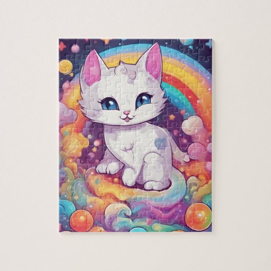 Cat. regenboogstaart legpuzzel (Verticaal)