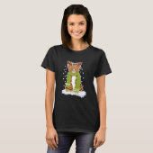Cat Reindeer Antlers Horns Ugly T-shirt (Voorkant volledig)