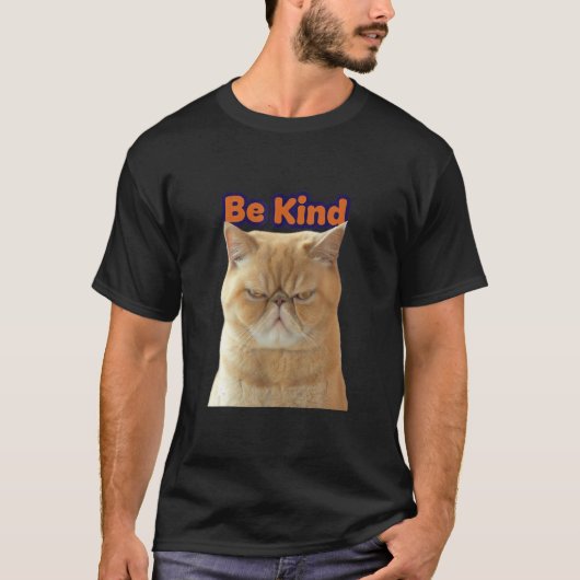 Cat Reminder Choose O Be Kind Everyday Graphics T-shirt (Voorkant)