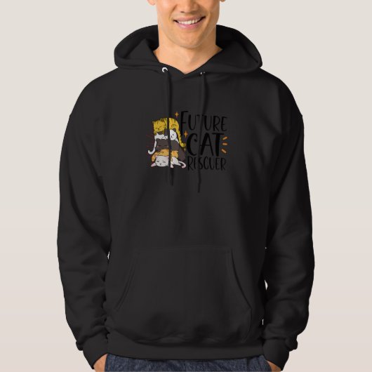 CAT RESCUE ANIMAL RIGHTS RESCUE CAT ADOPTION_4 HOODIE (Voorkant)