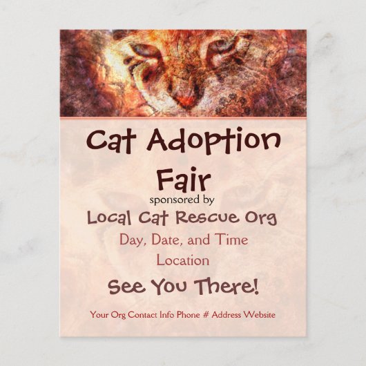 Cat Rescue Event Flyer (Voorkant)