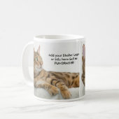 Cat RESCUE FUNDRAISER Koffie Mok Cup (Voorkant links)