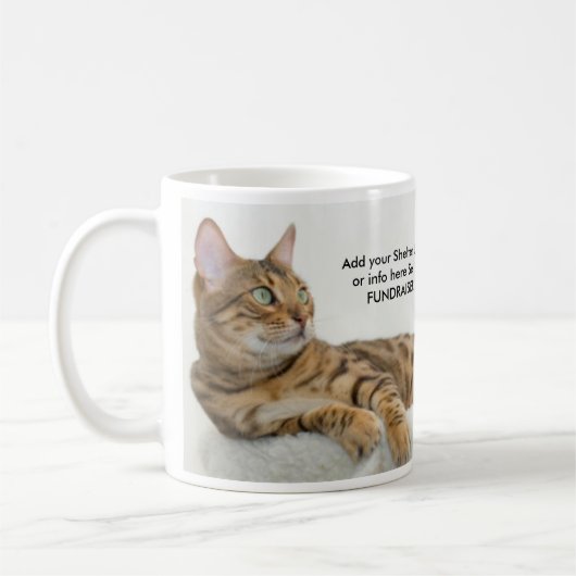 Cat RESCUE FUNDRAISER Koffie Mok Cup (Links)
