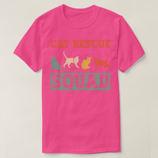 Cat Rescue Squad Animal Rights Activist Animal S T-shirt (Design voorkant)
