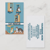 Cat Rescue Visitekaartje (Voorkant / Achterkant)