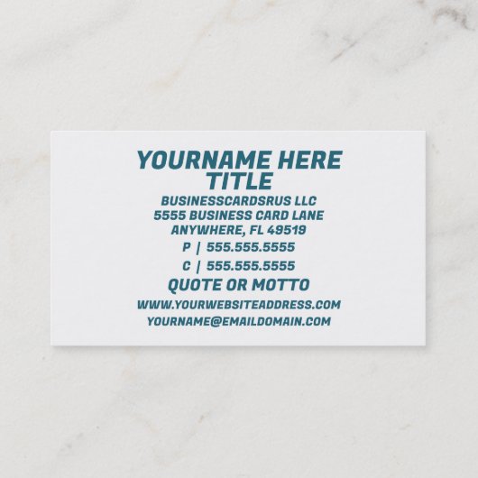 Cat Rescue Visitekaartje (Achterkant)