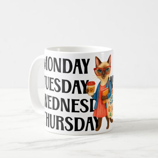 Cat retirement themed for Cat lovers Koffiemok (Voorkant links)