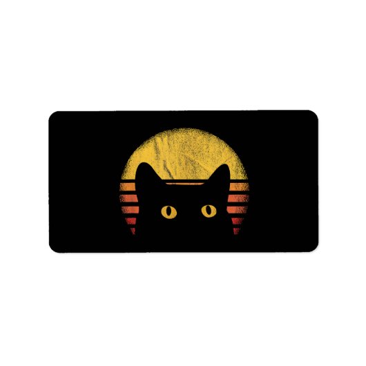 Cat Retro Etiket (Voorkant)