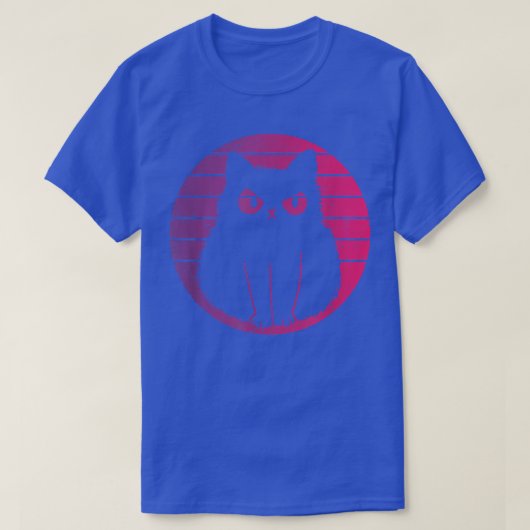 Cat Retro Stijl  T-shirt (Design voorkant)