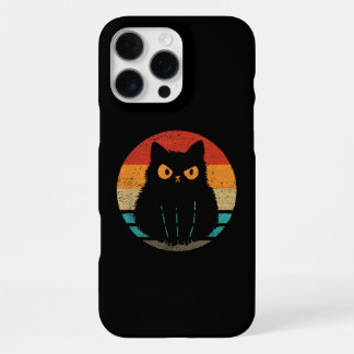 Cat Retro Style Vintage T-Shirt for Men Women Kids iPhone 16 Pro Max Hoesje