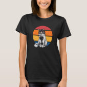 Cat Retro Sunset Cat Sunset I Cat T-shirt (Voorkant)