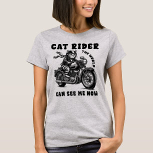 Cat Rider Vrouwen T-shirt