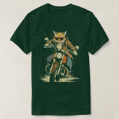 Cat Rides motorfiets T-shirt (Design voorkant)