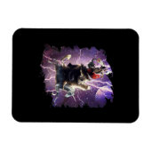 Cat Riding Chicken Turtle Panda Llama Unicorn Magneet (Horizontaal)