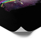 Cat Riding Chicken Turtle Panda Llama Unicorn Poster (Hoek)