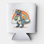 Cat Riding Dinosaur T-Rex Kitten Rainbow Dino Funn Blikjeskoeler (Voorkant)