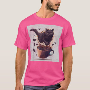 Cat Robot French Fries T-shirt