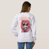 Cat Rock and Roll Gitaar Muzikant Grappig T-shirt (Achterkant volledig)