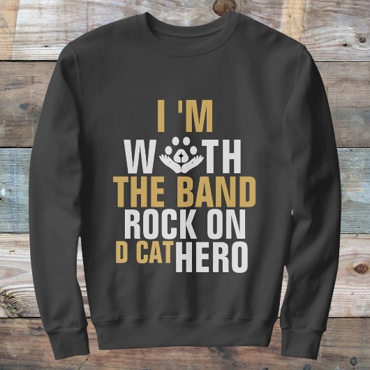Cat Rock Band Funny Cool Modern Schattige Custom D Trui