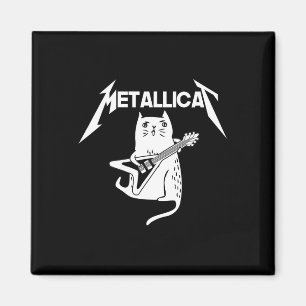 Cat Rock Band Gitaar Leuk Kerstcadeau Magneet