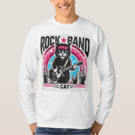 Cat rock band t-shirt