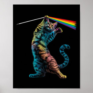 Cat Rock Concert Band Rock Cat Poster
