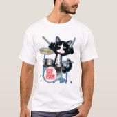 Cat Rock Drums T-shirt (Voorkant)