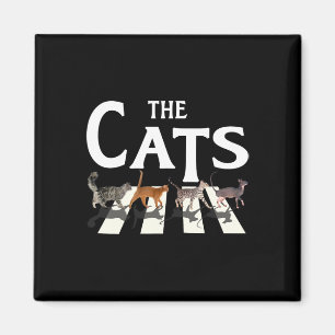 Cat Rock Muziek Grappige Kat Liefhebber Gifts Voor Magneet