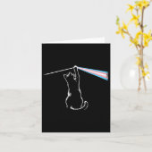 Cat Rock Muziek Trans Pride LGBT Transgender Cat L Kaart (Gele Bloem)