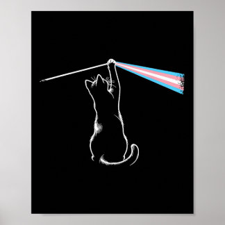 Cat Rock Muziek Trans Pride LGBT Transgender Cat L Poster
