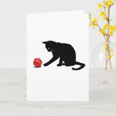 Cat Rolling Dice RPG Rol Spelen Games Gaming Lov Kaart (Gele Bloem)