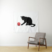 Cat Rolling Dice RPG Rol Spelen Games Gaming Lov Wandkleed (In Situ (horizontaal))